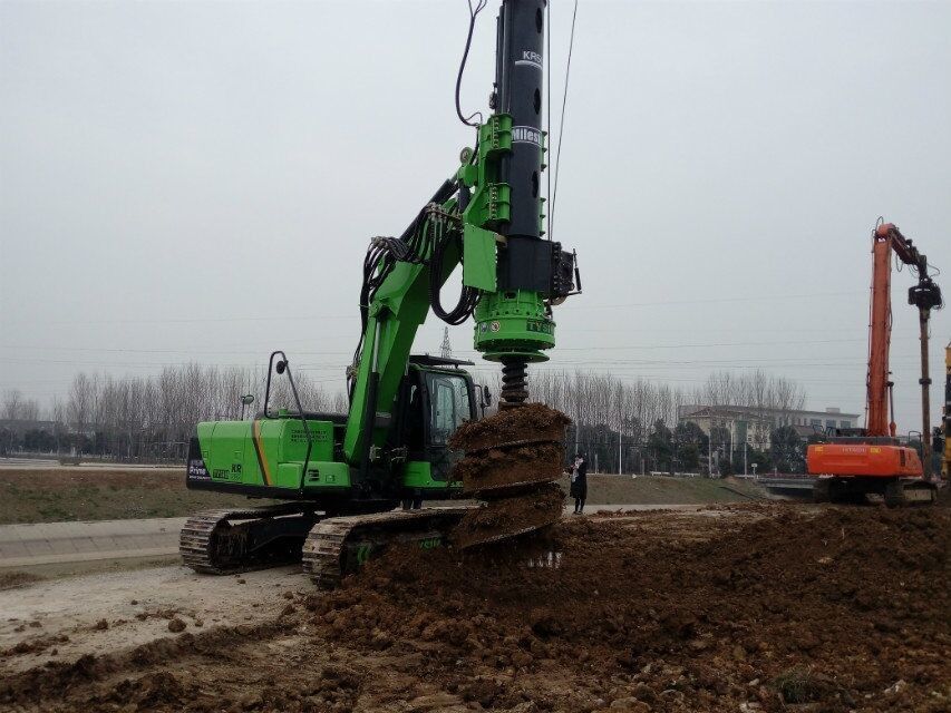 KR50A Modular Rotary Drilling Rig with 20 ton Excavator Chassis / Pile Driving Equipment Max