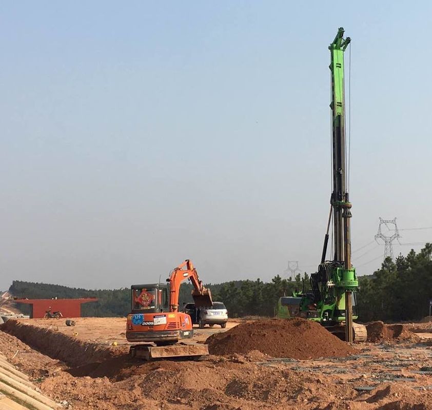 KR150C Hydraulic Piling Rig For 52m Max Drilling Depth , Bored Pile