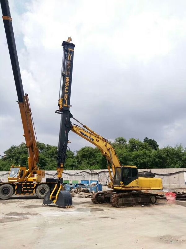 Max Vertical Digging Depth 26M Excavator Telescopic Boom Foundation