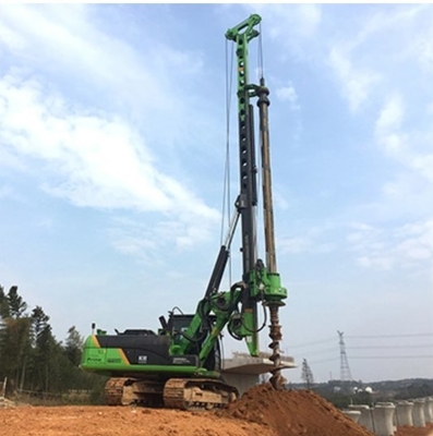 28t Rotary Piling Rig Machinery With 90kw/2200rpm Rated Power/Speed