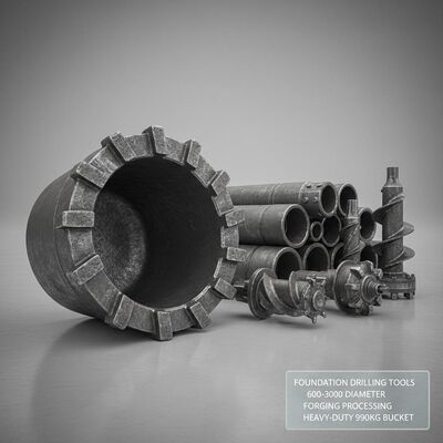 Foundation Drilling Tools with 600-3000 Diameter and Forging Processing for Heavy-Duty 990kg Bucket Weight