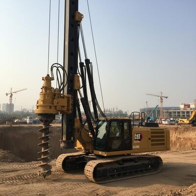 CAT Chassis KR300C Hydraulic Rotary Drilling Rig with 54m Depth 320 kN.m Torque and 2500mm Diameter
