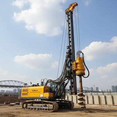 320kN.m Torque Hydraulic Rotary Drilling Rig with 54m Max Depth and 2500mm Drilling Diameter