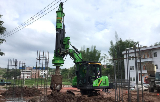 KR40A Speed Rotation 7-40 rpm Mini Piling Rig Torque 32/42 Kn.M