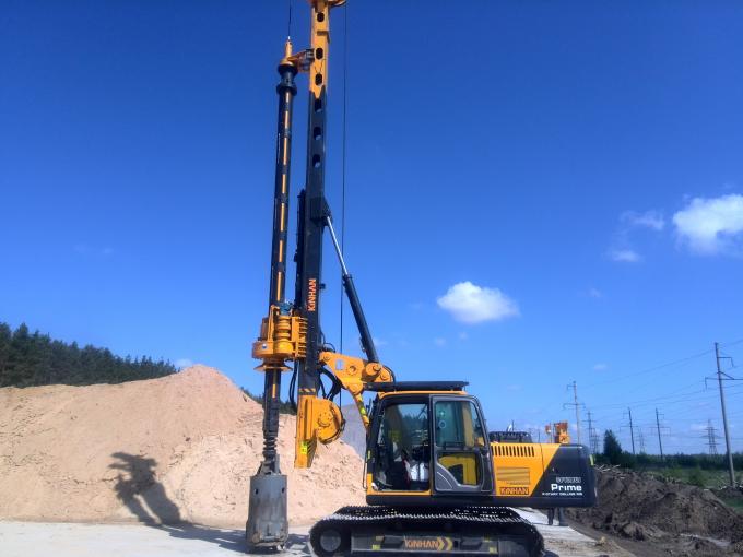 Rotary Piling Rig For 28 m Drilling Depth 1m Dia Bored Pile Foundation