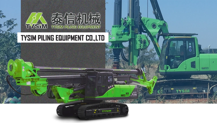 Max Drilling Depth 20m Kr60c Rotary Drilling Rig with Cat Chassis Pile Foundation Construction Equipment Rotary Piling Rig