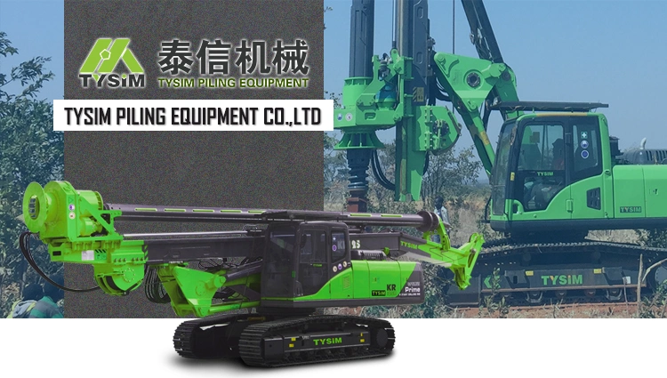 Tysim Piling Rig Machine For Building Foundation Kr60 Rotary Drill 0