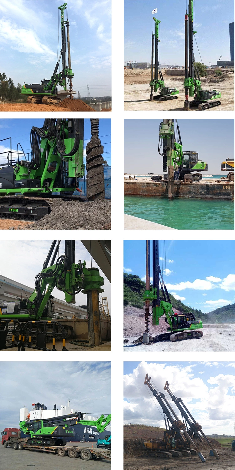 Tysim Piling Rig Machine For Building Foundation Kr60 Rotary Drill 3