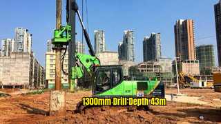 1300mm Piling Machine Max Depth 43m