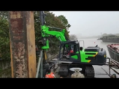 Small Rotary Drilling Rig Portable Water Well Machine Tysim Kr50 With 7 - 20t Excavator