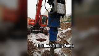 Tysim Hydraulic Earth Auger 500mm Clay Shale Drilling