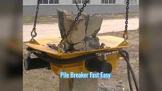 Hydraulic Pile Breaker Crush Concrete Piles Fast