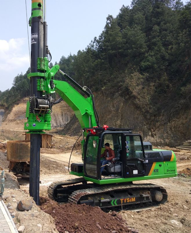Hydraulic Piling Rig with 10.8L Displacement Engine 30m Drilling Depth ...