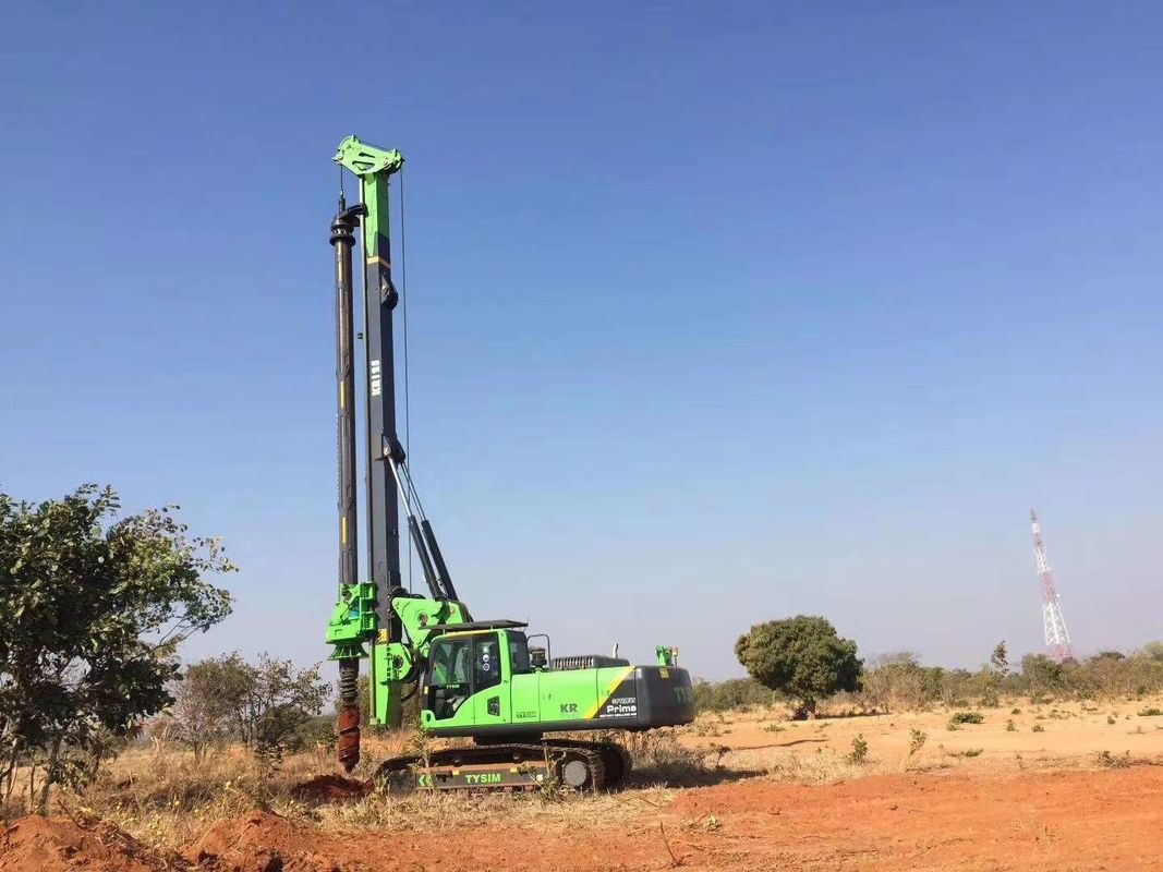 Max Drilling Depth 68m Pile Driving Equipment , Borehole Drilling