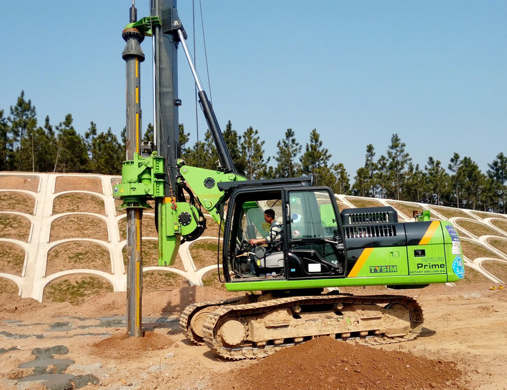 Hydraulic Piling Rig with 4300mm Operating Width 1200mm Max Drilling ...
