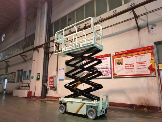 Mechanism Hydraulic Electric Scissor Lifting Table Mobile With Guardrail