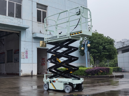 Mechanism Hydraulic Electric Scissor Lifting Table Mobile With Guardrail