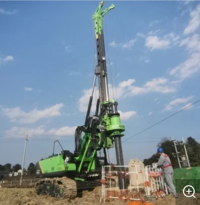 Horizontal Hydraulic Piling Rig Low Headroom Drilling KR300ES 320kN.M Height 11087