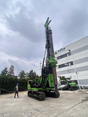 CAT Chassis Hydraulic Rotary Drilling Rig KR150C With 7-26 Rpm Speed Of Rotation