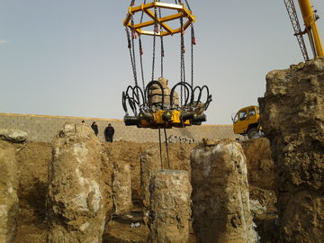 KP315A Hydraulic Pile Breaker Round Concrete Column , Pile Diameter 300mm - 1050mm