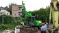 Construction Stratum Bored pile rig machine , Pile Driving Machinery Mini Hydraulic Piling Rig Max Torque 40kNm