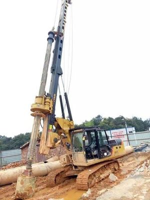 Borewell Drilling Machine With 318D Excavator Drilling Attachment For Railway Construction Max. Drilling Diameter 1000mm