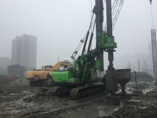 30 Rpm Hydraulic Piling Rig Machine 90 KN Drilling Depth