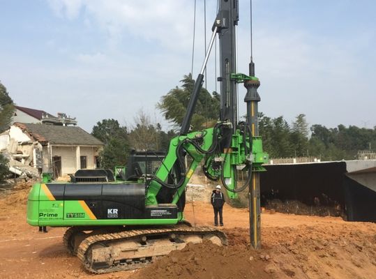 Max Drilling Depth 32m Hydraulic Piling Rig 30rpm.