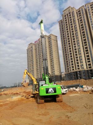 50m Hydraulic Piling Rig Rotary Angle Displacement Output Mechanism.