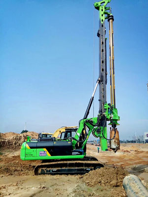 50m Hydraulic Piling Rig Rotary Angle Displacement Output Mechanism.