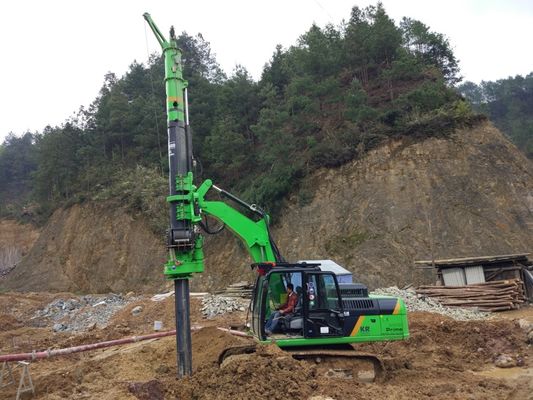 50 KN.M Max Torque KR50A Micro Rotary Hydraulic Piling Rig for 24m Bored Hole Pile Equipment