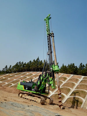 TYSIM KR90C Hydraulic Piling Rig Foundation Rotary Drilling Equipment 72 M / Min Main Winch Line Speed Piling Machine