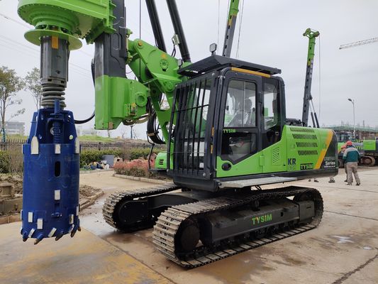 Small Overall Transportation Hydraulic 1200 mm Piling Rig Machine auger drill Max. torque 60 kN.m rest assured