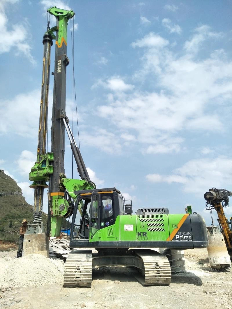 Diameter Hydraulic Piling Rig 43 / 37max Depth For Construction KR125A ...