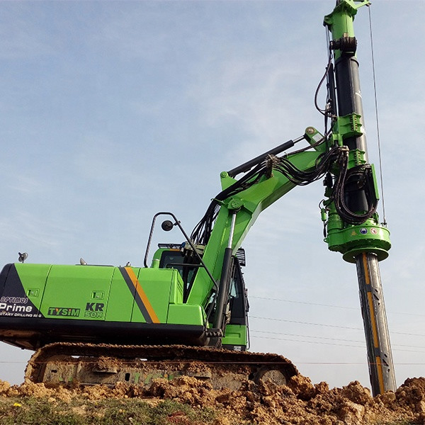 KR50A Rotary Piling Rig 24m Small Machine 12 / 25t 15mins Finished Hole