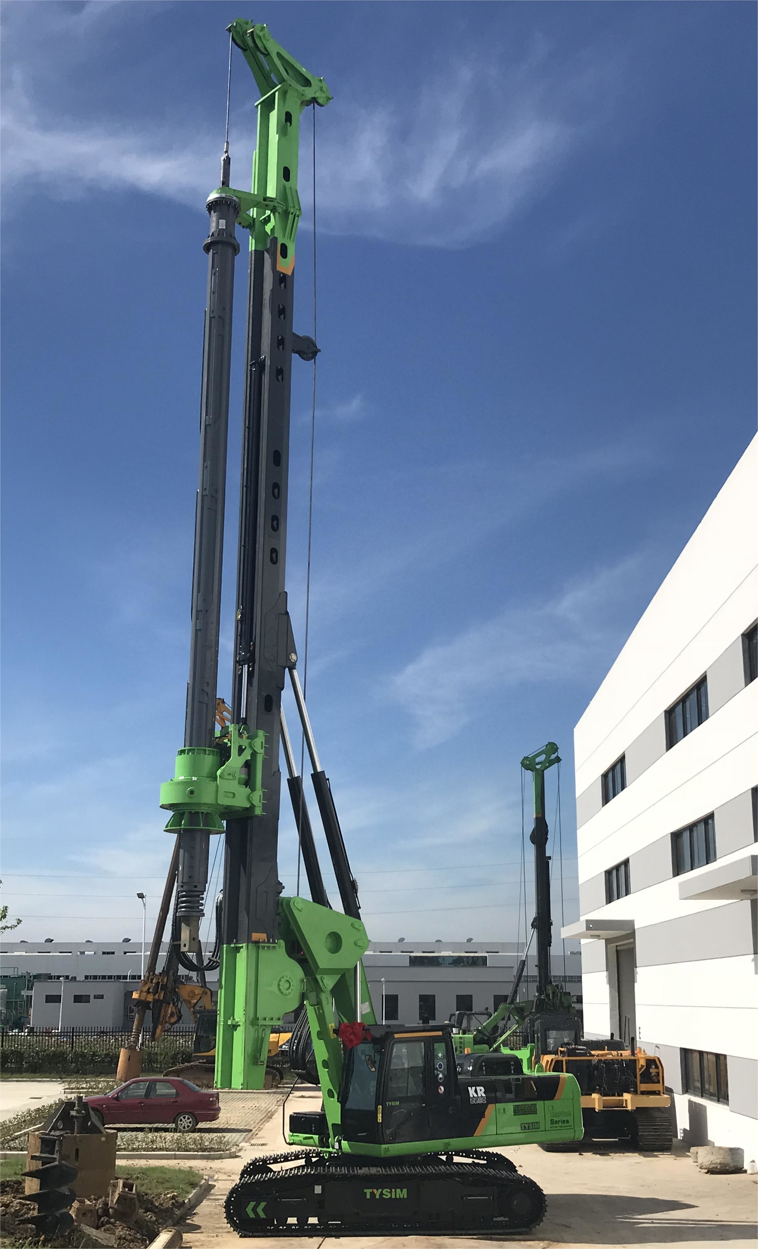 Hydraulic Piling Rig with Up To 30 Meters Drilling Depth Rubber Track ...