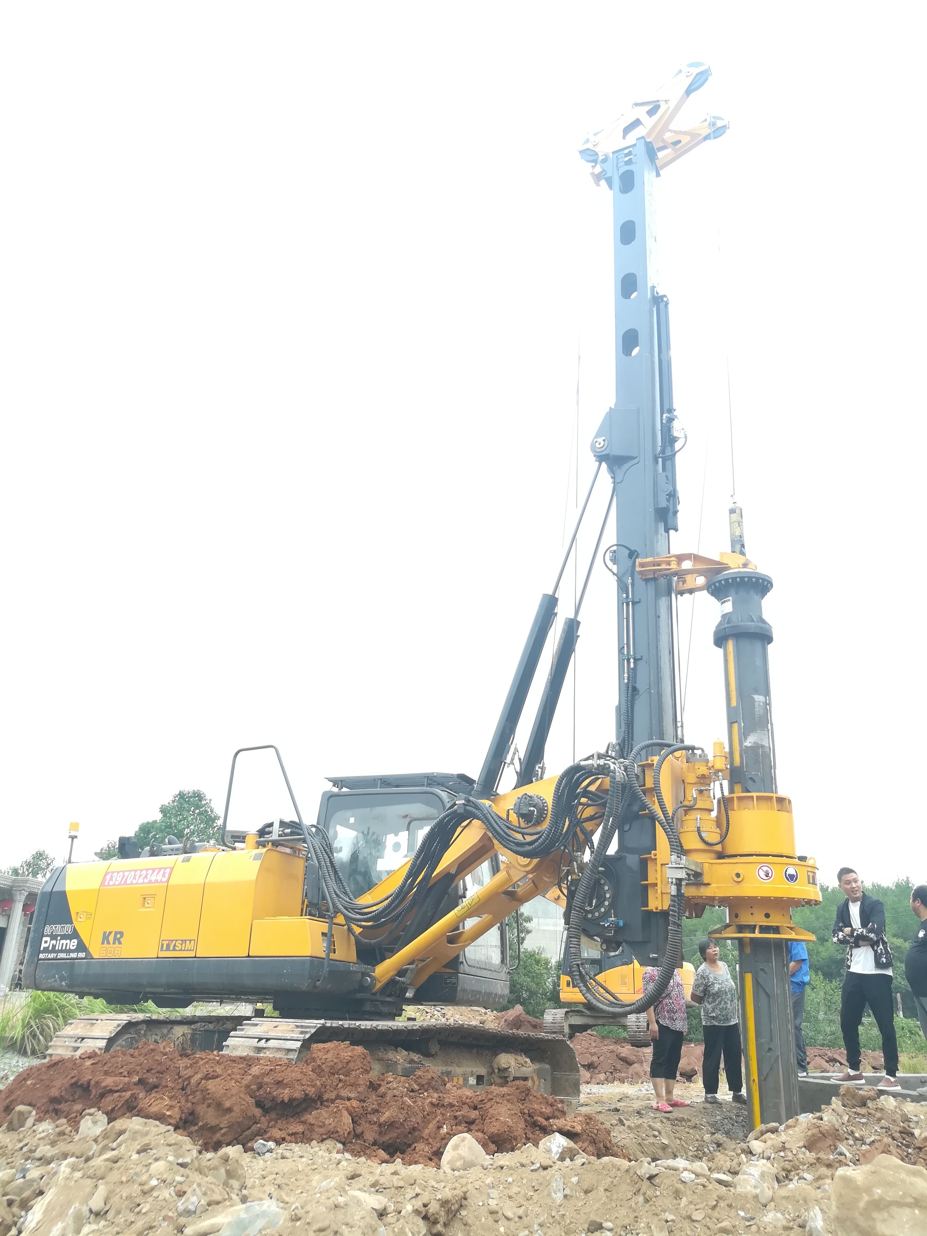 High-Performance Piling Rig Machine with 94.3ton Capacity, 100kN Max ...
