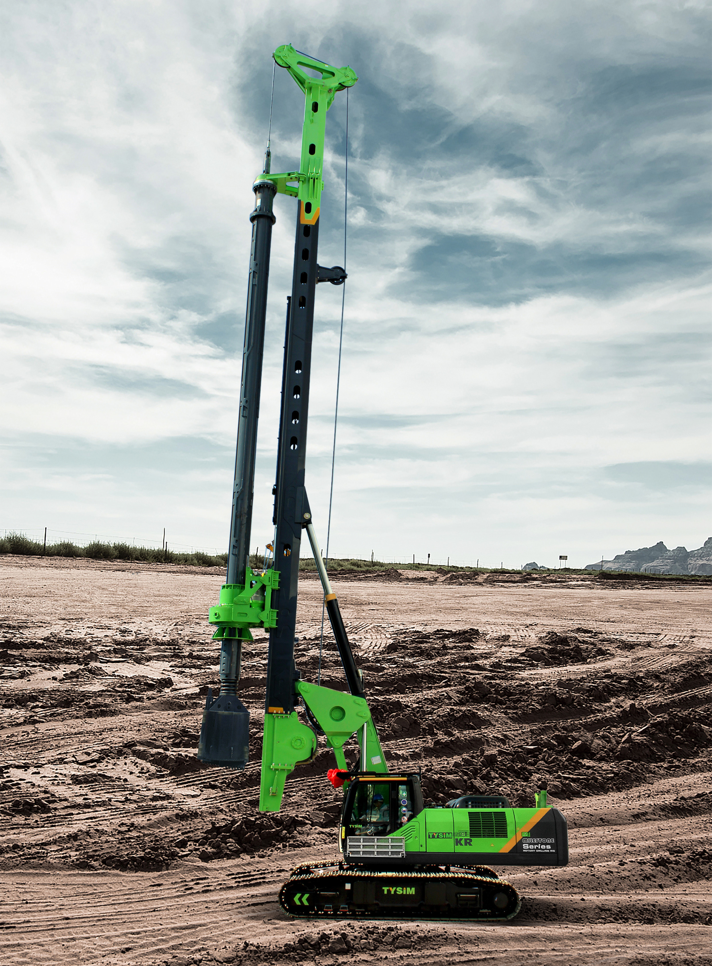 Phe Rigs 220kN.M 64m Hydraulic Piling Rig Machine Borehole Drilling Max ...
